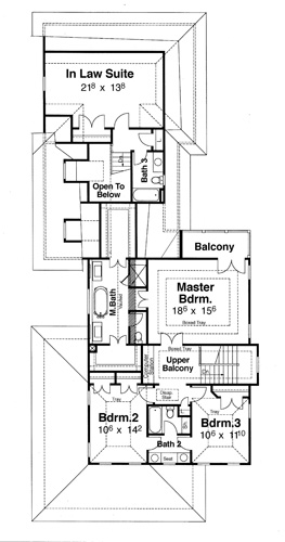 Second Floor image of HUNTINGTON-I House Plan